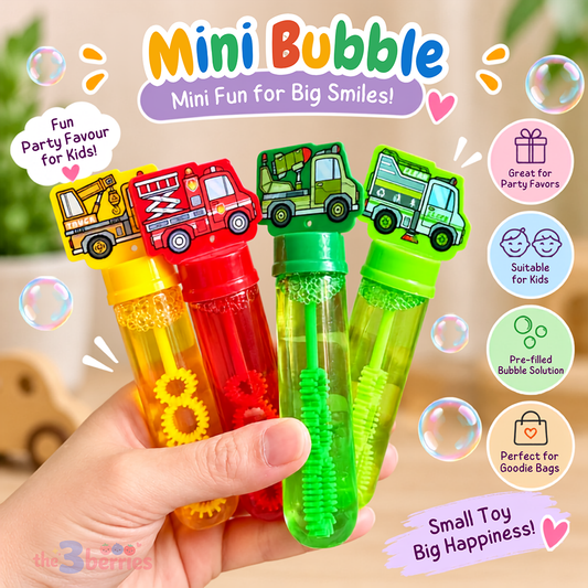 Assorted Mini Vehicle Trucks Bubble | Kids Party Favour & Goodie Bag Toy