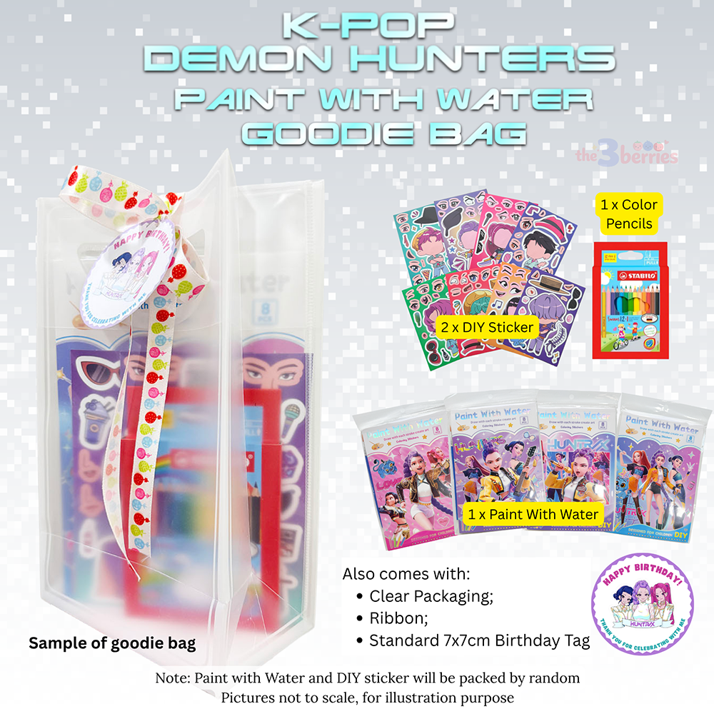 KPop Demon Hunters Paint With Water Goodie Bag – Mess-Free Craft Set
