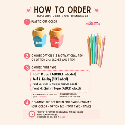 [Pre-order] Personalised Custom Pencil Holder Gift Set – Teachers’ Day, Children’s Day, Nurses’ Day & Appreciation Gift