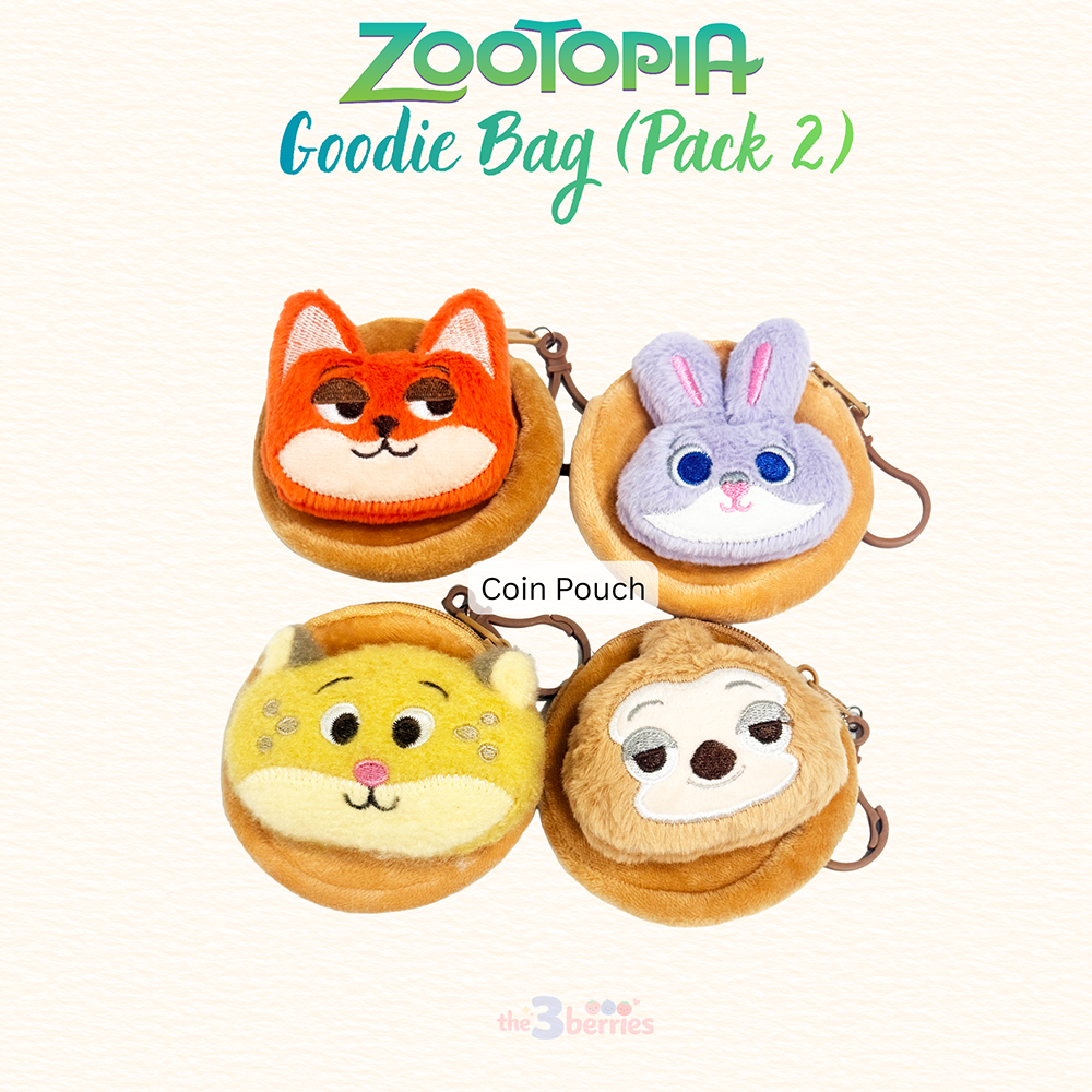 Zootopia Goodie Bag - Pack 2 - Stationery Gift Set with Coin Pouch, Pencil Box, Notebook and Whiteboard