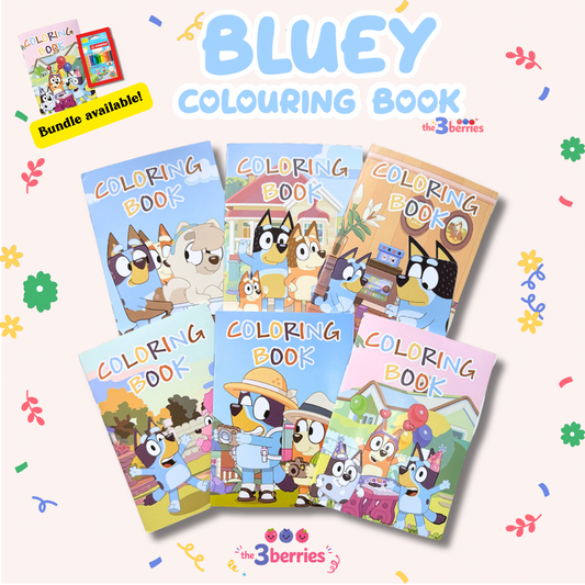 Bluey & Bingo Colouring Book Series 1 – 12 Pages | A5