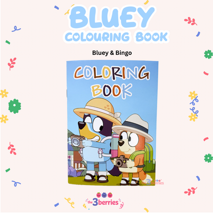 Bluey & Bingo Colouring Book Series 1 – 12 Pages | A5
